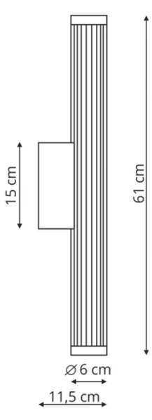 Light Prestige Vena lampă de perete 1x12 W negru LP-1010/1W-60BK