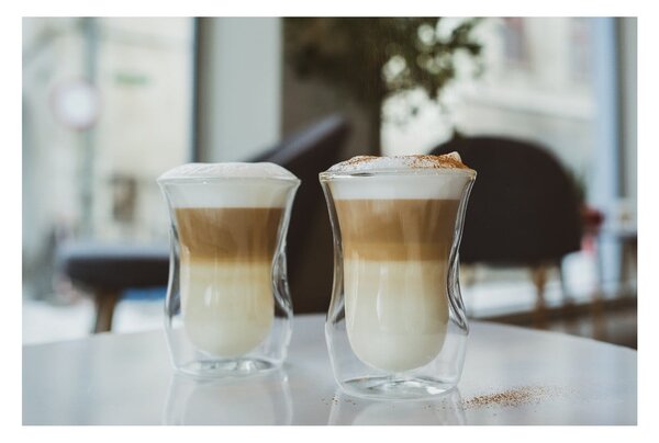 Căni 6 buc. cu perete dublu din sticlă 250 ml – Vialli Design