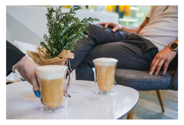 Căni 6 buc. cu perete dublu din sticlă 250 ml – Vialli Design