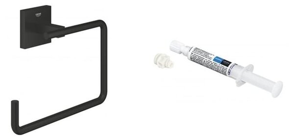 Set suport prosop Grohe Start Cube 409752430, adeziv Grohe QuickGlue 41127000