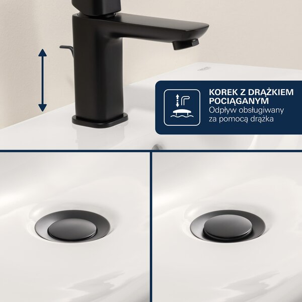 Grohe Get baterie lavoar stativ negru 234542430
