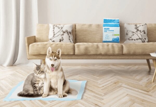 Covoraș absorbant pentru câini și pisici 60 x 90 cm - 1buc