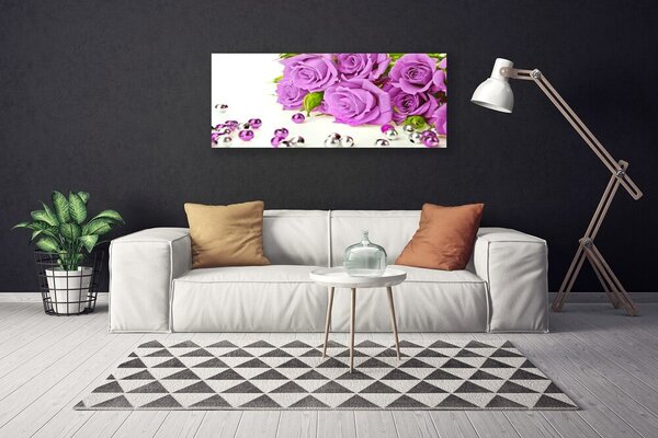 Tablou pe panza canvas Trandafiri roz Floral