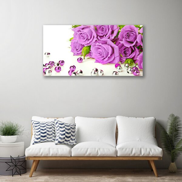 Tablou pe panza canvas Trandafiri roz Floral