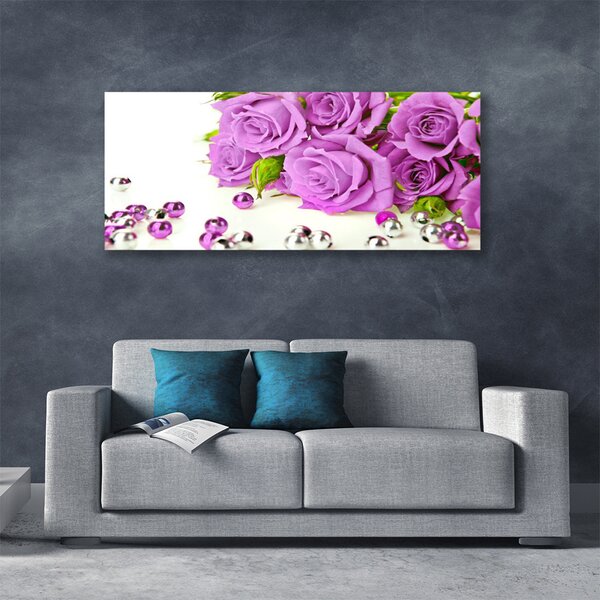Tablou pe panza canvas Trandafiri roz Floral