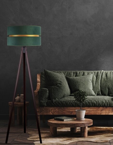 Lampadar Duolla DUO 1xE27/60W/230V d. 44 cm verde/wenge