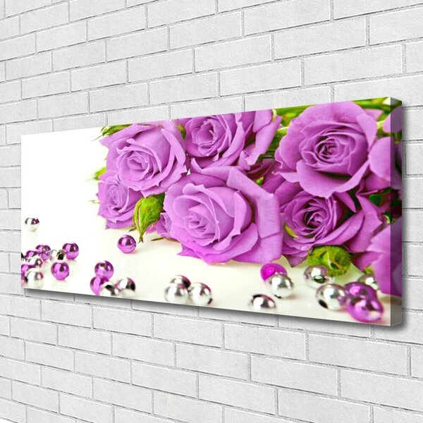 Tablou pe panza canvas Trandafiri roz Floral