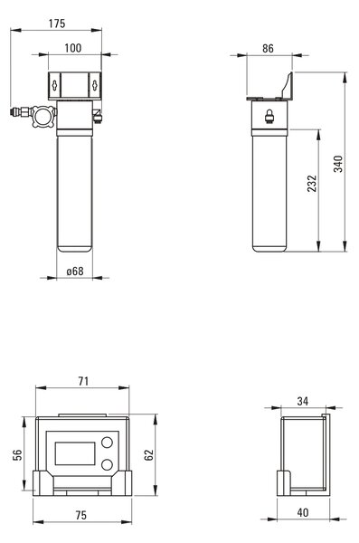 Deante Magnetic set starter cu baterie bucătărie pe picior crom BRMF075M
