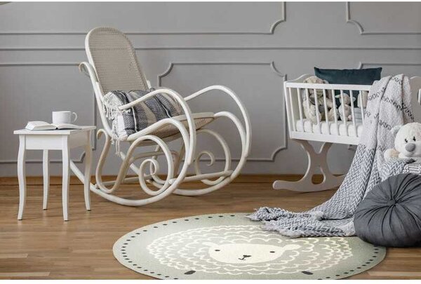 Covor rotund Sheep grey Selectează mărime: 100 X 100
