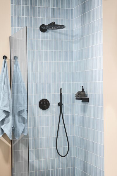 Grohe Precision Smartcontrol set cadă și duș ascuns cu termostat cu duș de ploaie negru 348742430