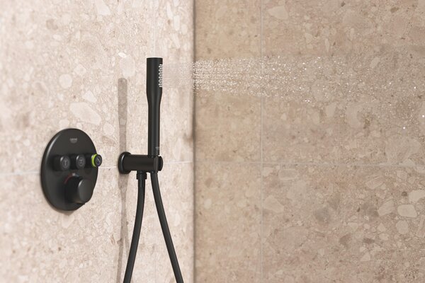 Grohe Precision Smartcontrol set cadă și duș ascuns cu termostat cu duș de ploaie negru 348742430