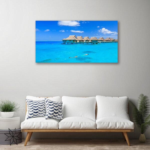 Tablou pe panza canvas Marea Arhitectura Albastru