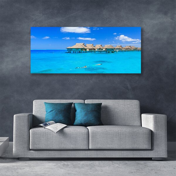 Tablou pe panza canvas Marea Arhitectura Albastru