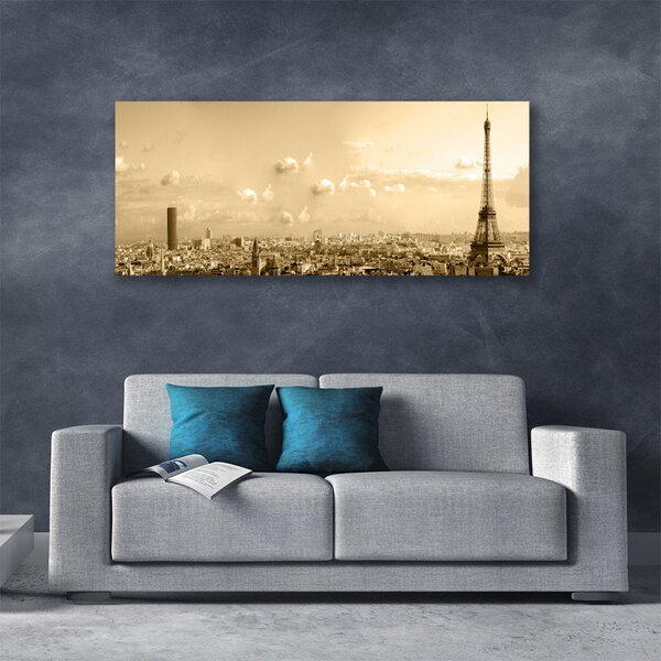 Tablou pe panza canvas Oraș Case Gray