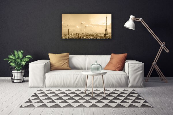 Tablou pe panza canvas Oraș Case Gray