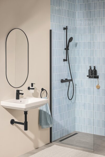 Grohe Vitalio Start 100 set de duș perete negru 1062052431