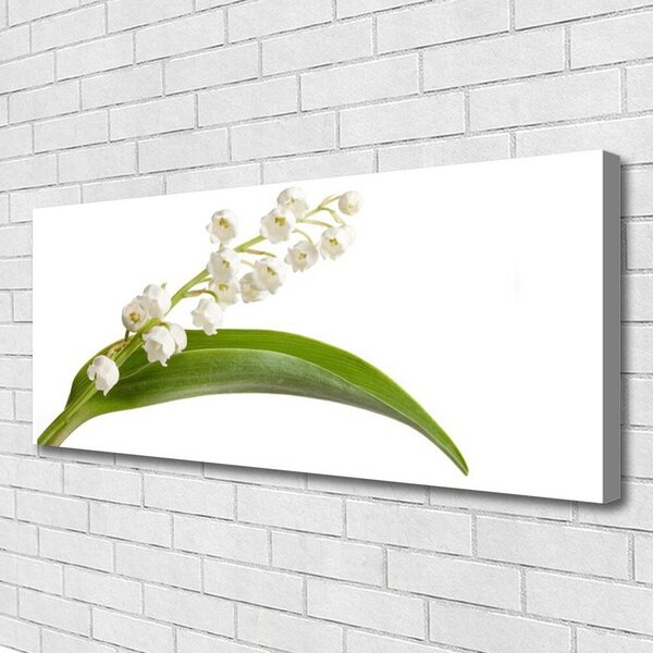 Tablou pe panza canvas Flori Floral Alb Verde