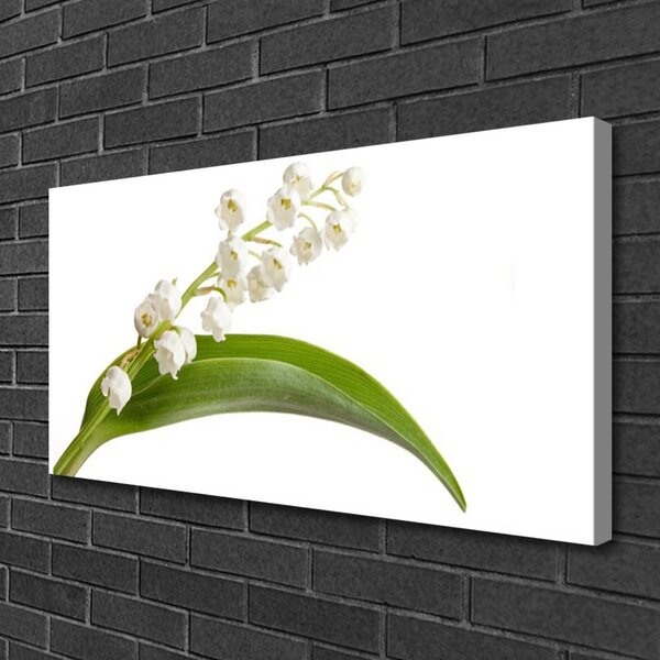 Tablou pe panza canvas Flori Floral Alb Verde