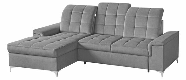 Colțar Boston 587, Funcția de dormit, Spațiu de depozitare, 254x187x94cm, 135 kg, Picioare: Plastic
