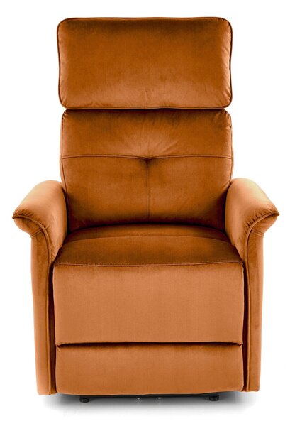 Fotoliu recliner Houston 1543, Scorțișoară, Tapiterie, 82x80x90cm, 39 kg