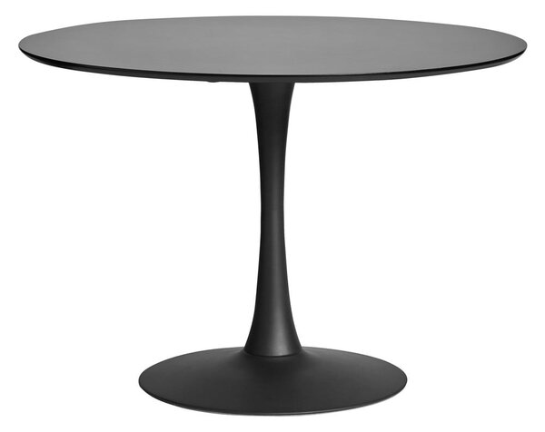 Masă rotundă pentru dining Marckeric Oda, ø 110 cm, negru