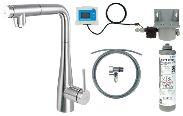 Deante Eridan set starter cu baterie bucătărie pe picior crom BREF075M
