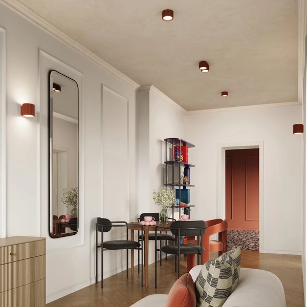 Sollux Lighting Aura lampă de tavan 1x10 W roșu SL.1802