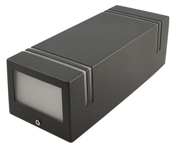 Aplica LED exterior, 2xGU10, montare pe fatada, 35W, carcasa aluminiu
