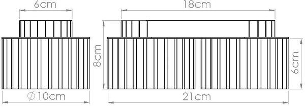 Sollux Lighting Aura lampă de tavan 2x10 W verde SL.1798
