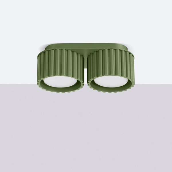 Sollux Lighting Aura lampă de tavan 2x10 W verde SL.1798