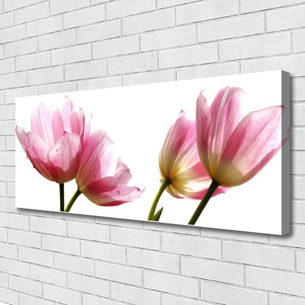 Tablou pe panza canvas Flori Floral Beige Verde