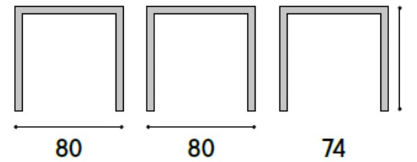 MASA TERASA ANTRACIT - 70 cm / 70 cm