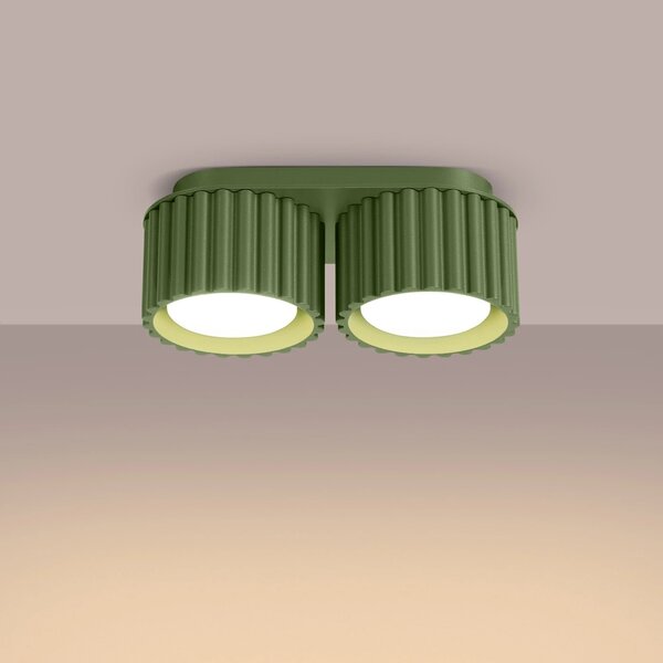 Sollux Lighting Aura lampă de tavan 2x10 W verde SL.1798