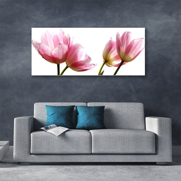 Tablou pe panza canvas Flori Floral Beige Verde