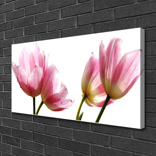 Tablou pe panza canvas Flori Floral Beige Verde