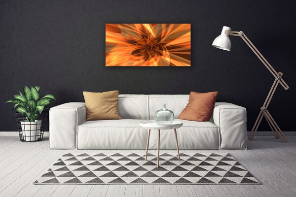 Tablou pe panza canvas Rezumat Art Galben