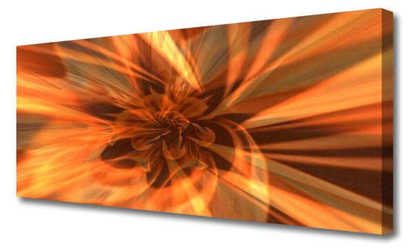 Tablou pe panza canvas Rezumat Art Galben