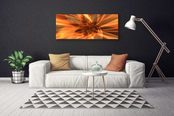 Tablou pe panza canvas Rezumat Art Galben