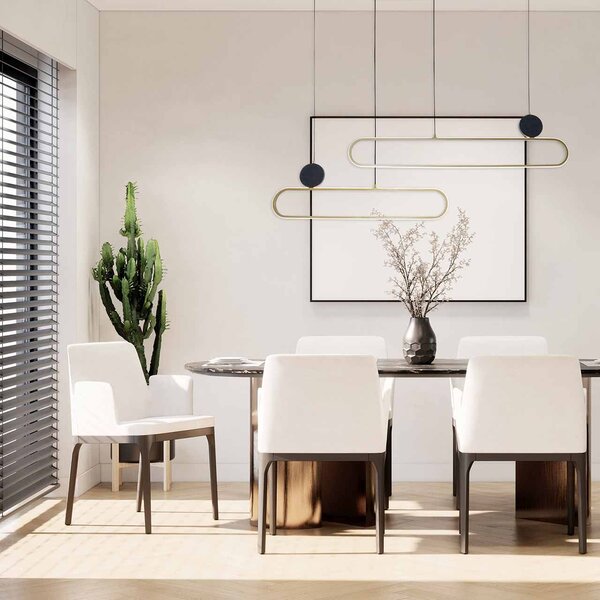 Goldlux Florentyna lampă suspendată 2x48 W auriu 333902
