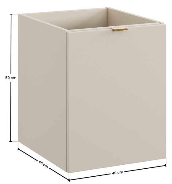 Comad Dalia Cashmere dulap 40x46x50 cm laterala pe perete bej DALIA CASHMERE 81-40-1DK
