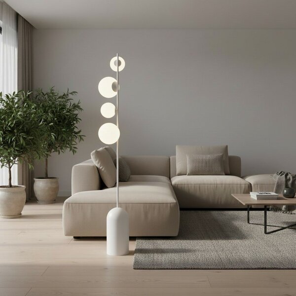 Emibig Etno lampă de podea 4x8 W alb 1500/LP4