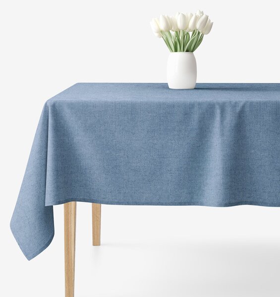 Goldea față de masă decorativă loneta - albastru natural 100 x 140 cm