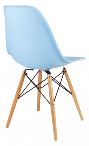 Scaun de sufragerie albastru, stil scandinav Classic