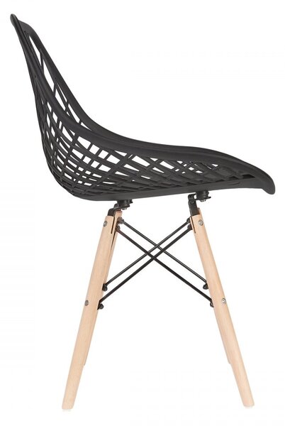 Scaun în stil scandinav Black String