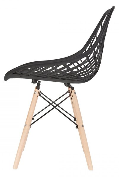 Scaun în stil scandinav Black String
