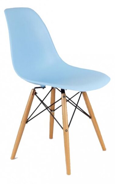 Scaun de sufragerie albastru, stil scandinav Classic