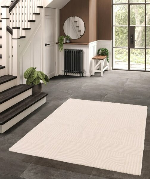 Covor Belgian, Model Miami 68112 061, Living Dormitor, Crem 80 x 150