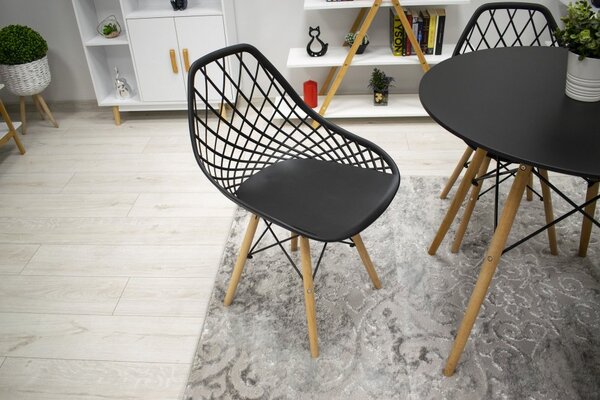 Scaun în stil scandinav Black String