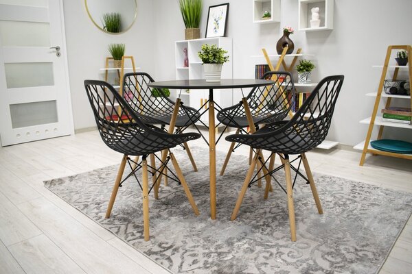 Scaun în stil scandinav Black String
