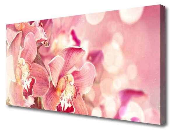 Tablou pe panza canvas Flori Floral Bej Maro
